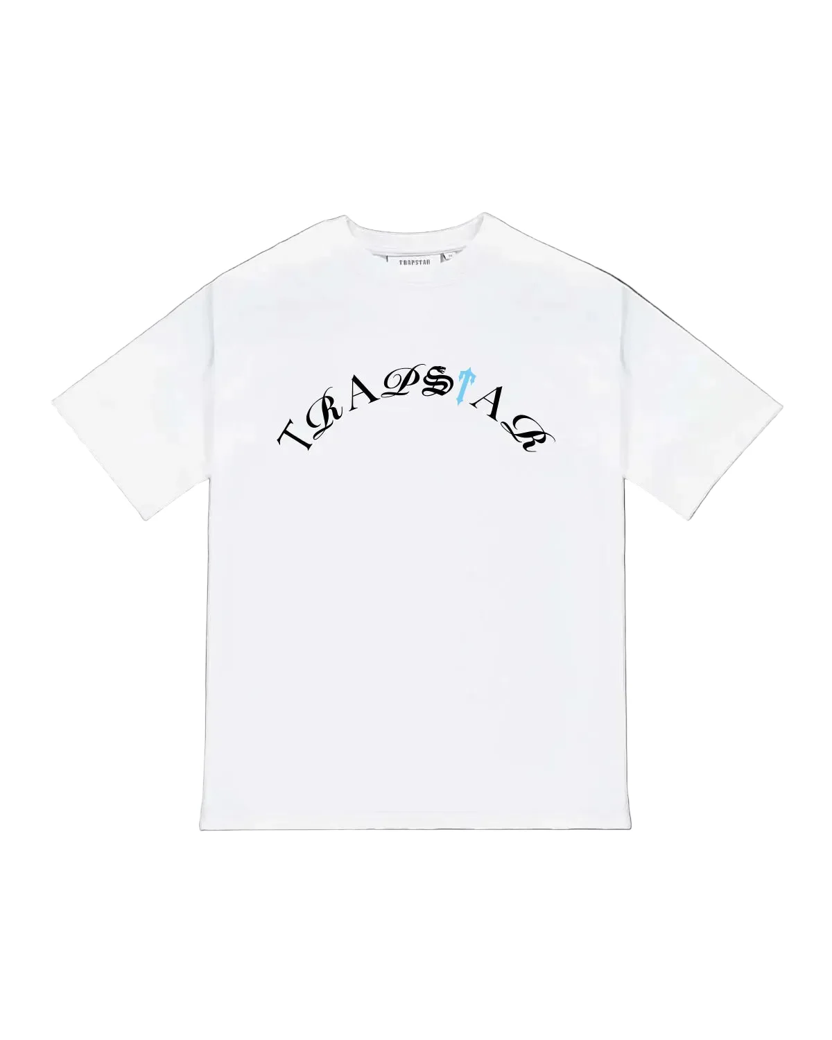 Script Tee - White/Teal