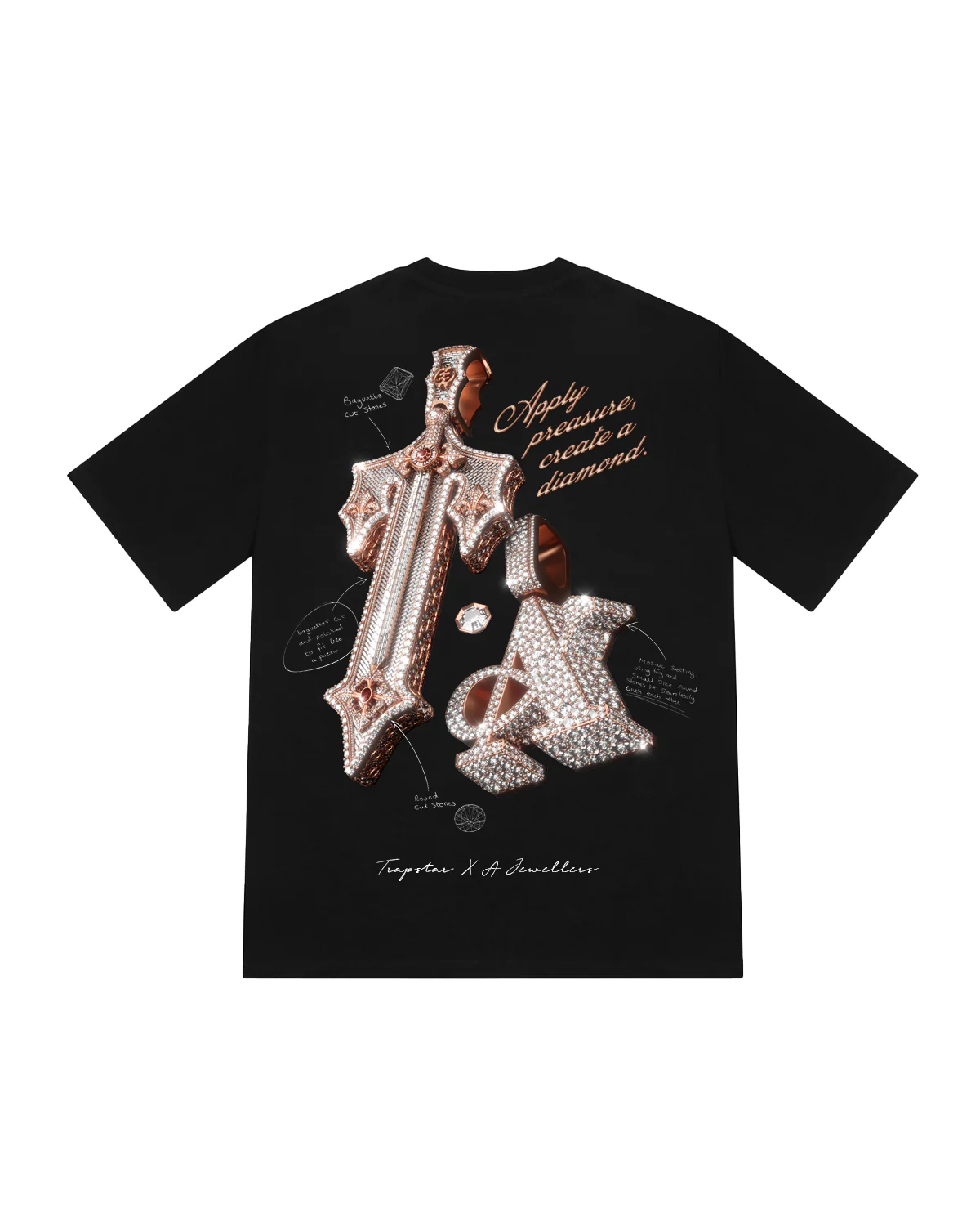 *PRE ORDER* Trapstar x A Jewellers 2.0 Tee - Black